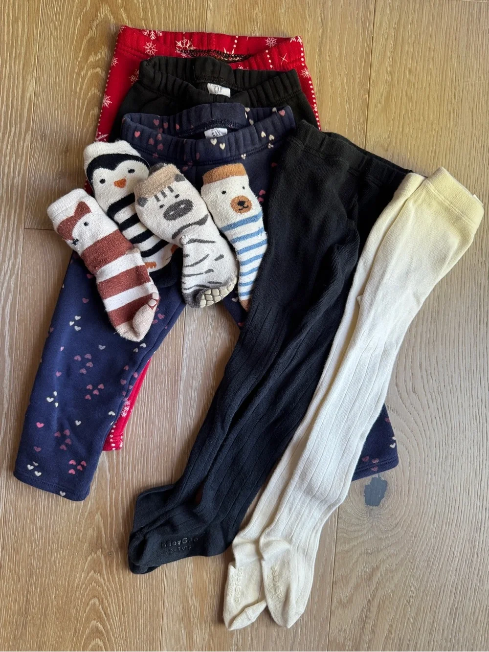Baby GAP fleece lined pants and tights 3 years old